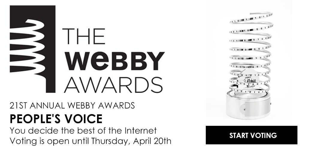 นับถอยหลังโหวตรางวัลที่สุดบน Social เวที Webby Awards ครั้งที่ 21