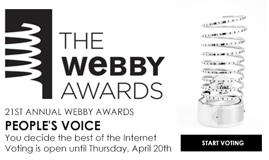 นับถอยหลังโหวตรางวัลที่สุดบน Social เวที Webby Awards ครั้งที่ 21