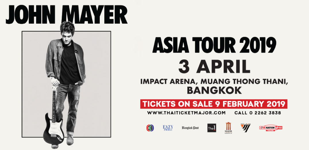 John Mayer Asia Tour Live in Bangkok 2019