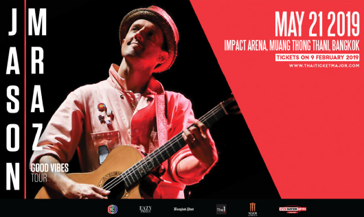 JASON MRAZ GOOD VIBES TOUR 2019