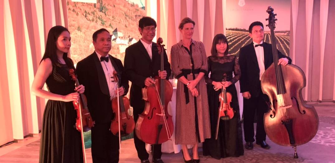 วงดนตรีงานเลี้ยง Quintet ร่วมสร้างบรรยากาศในงานเลี้ยง ณ Park Hyatt Bangkok