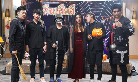 วงดนตรีงานเลี้ยง Super spring board จัดเต็มธีม Halloween ในงานของ 2morrow Scaler