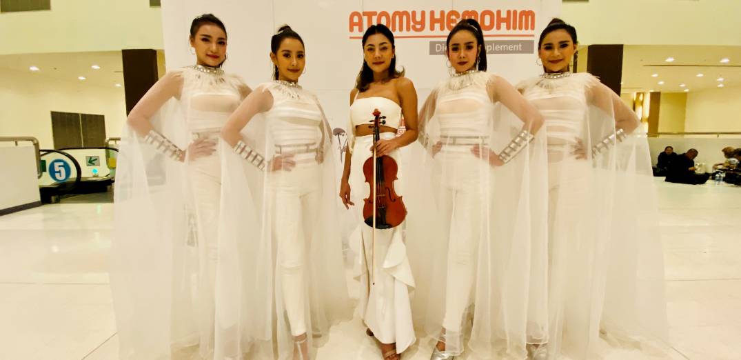 ICE Electric violin show ในงานเลี้ยงบริษัท ATOMY SUCCESS ACADEMY 