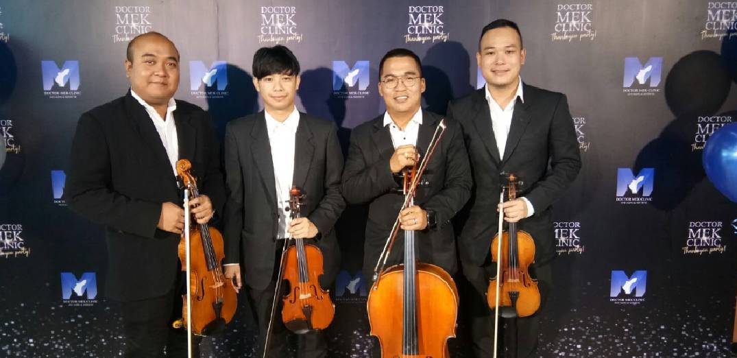 วงดนตรีงานเลี้ยง VIOLIN MAN ในงาน Thank party ของ Dr. Mek clinic 